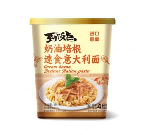 奶油培根速食意大利面